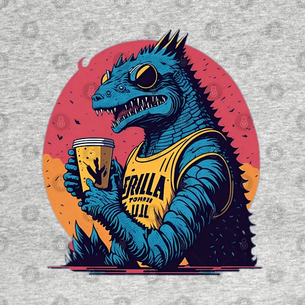 Retro Godzilla by Shop Goods